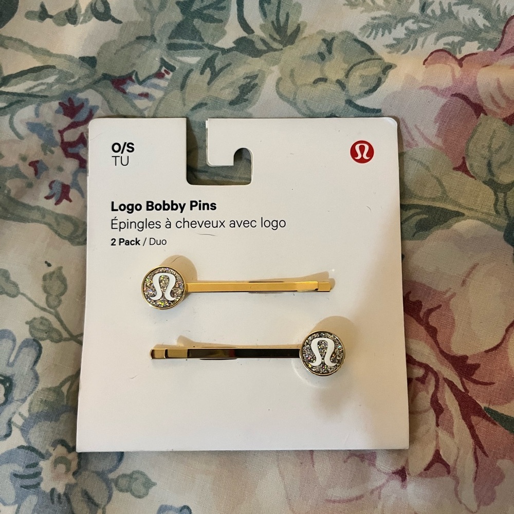 lululemon athletica Gold Logo Bobby Pins